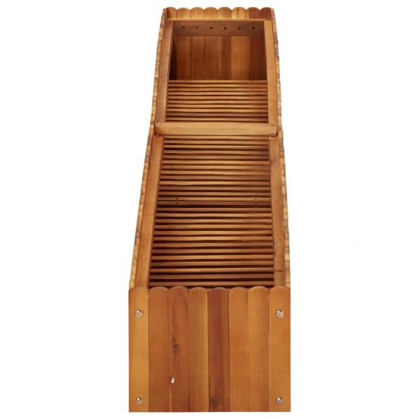 Garten-Hochbeet 200x30x25 cm Massivholz Akazie