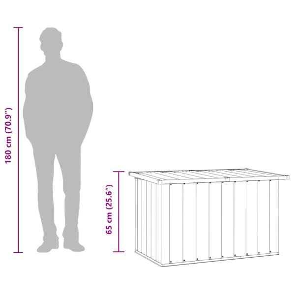 Gartenbox Braun 109x67x65 cm