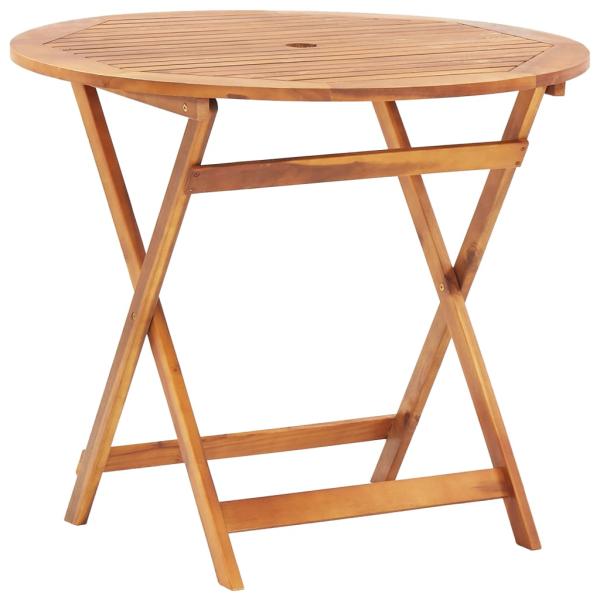 Gartentisch Klappbar 90x75 cm Massivholz Akazie