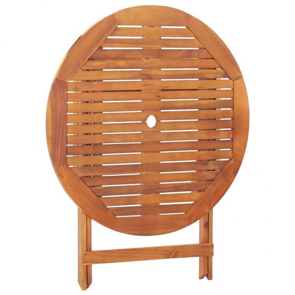 Gartentisch Klappbar 90x75 cm Massivholz Akazie