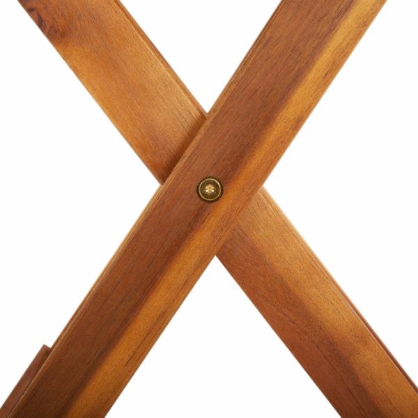 Gartentisch Klappbar 90x75 cm Massivholz Akazie