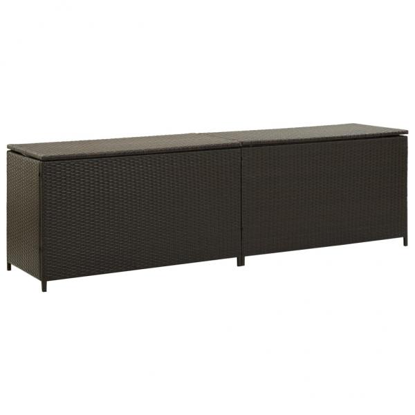ARDEBO.de - Gartenbox Poly Rattan 200x50x60 cm Braun