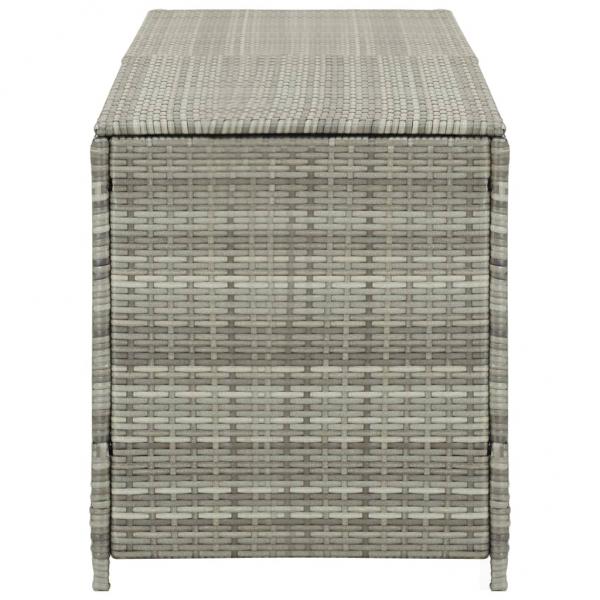 Gartenbox Poly Rattan 200x50x60 cm Grau