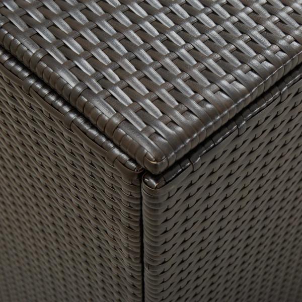 Gartenbox Poly Rattan 180x90x70 cm Braun