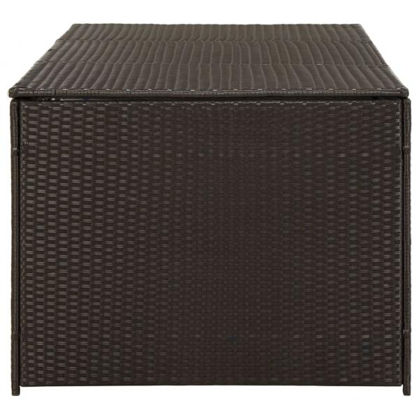 Gartenbox Poly Rattan 180x90x70 cm Braun