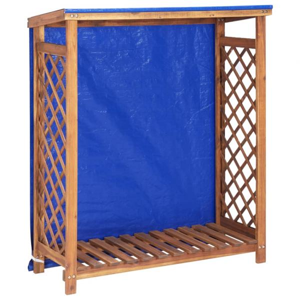ARDEBO.de - Kaminholzregal 105x38x115 cm Akazie Massivholz 