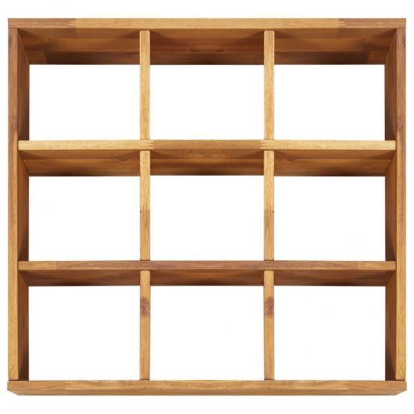 Garten-Hochbeet für Kräuter Massivholz Akazie 60 x 60 x 15 cm
