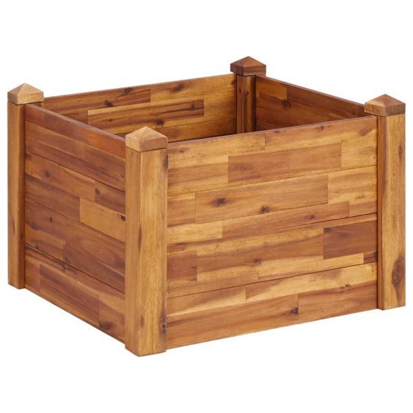 Garten-Hochbeet 60 x 60 x 44 cm Massivholz Akazie