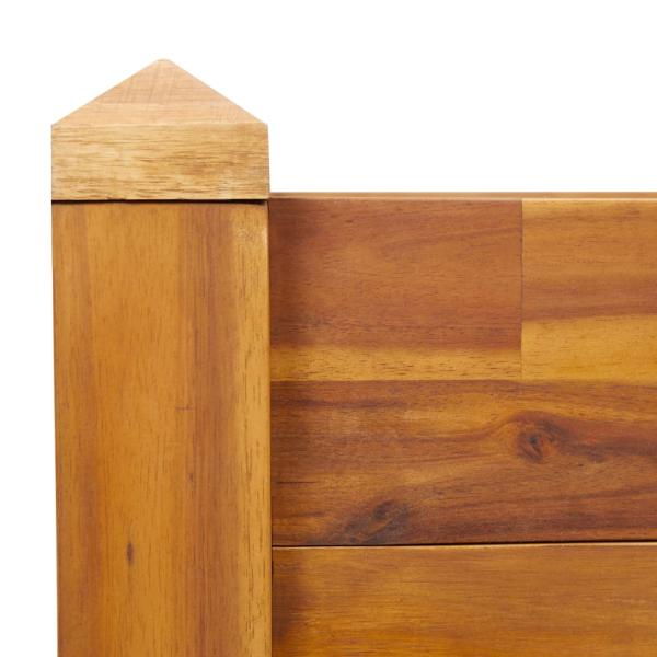Garten-Hochbeet 60 x 60 x 44 cm Massivholz Akazie