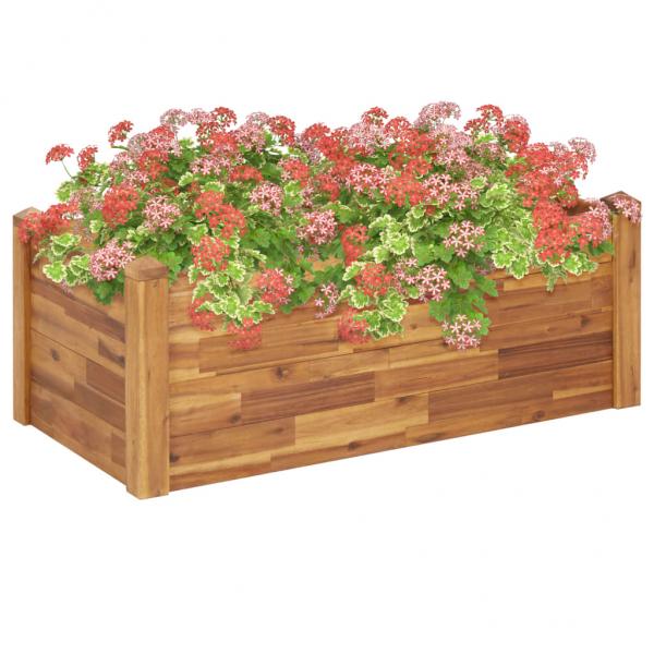 ARDEBO.de - Garten-Hochbeet 110 x 60 x 44 cm Massivholz Akazie