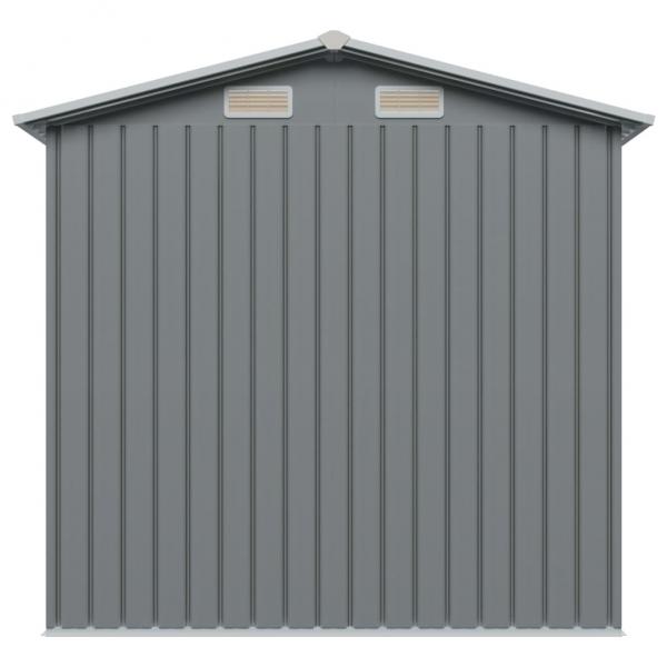 Gartenschuppen Anthrazit Stahl 204 x 132 x 186 cm