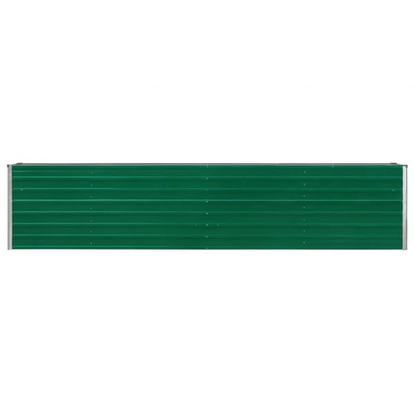 Garten-Hochbeet Verzinkter Stahl 320×40×45 cm Grün 
