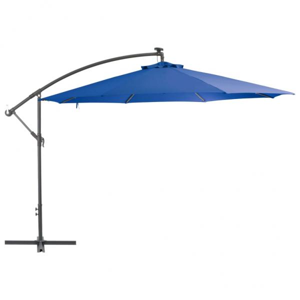 ARDEBO.de - Ampelschirm mit Alu-Mast 350 cm Blau