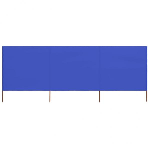 ARDEBO.de - 3-teiliges Windschutzgewebe 400 x 160 cm Azurblau