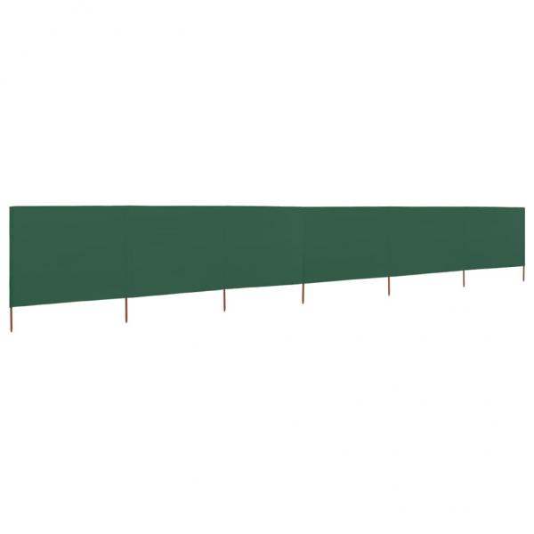 6-teiliges Windschutzgewebe 800 x 120 cm Grün