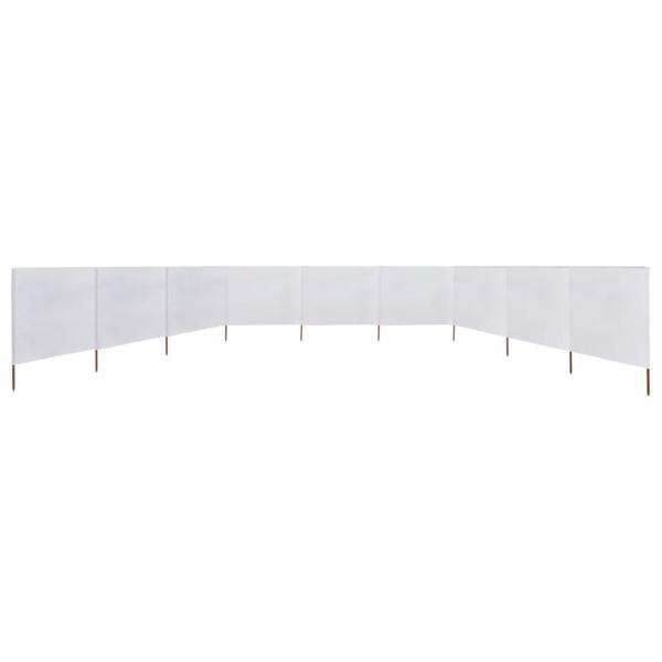 9-teiliges Windschutzgewebe 1200 x 160 cm Sandweiß