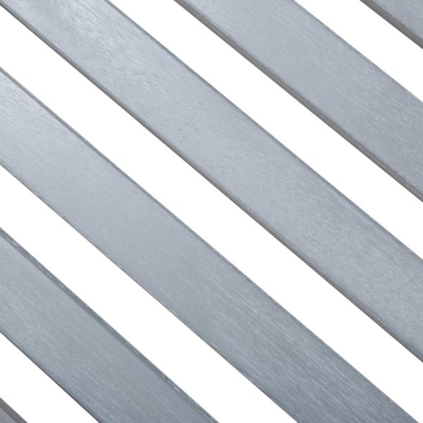 ARDEBO.de - Gartenbank 2-Sitzer 120 cm Grau Massivholz Eukalyptus