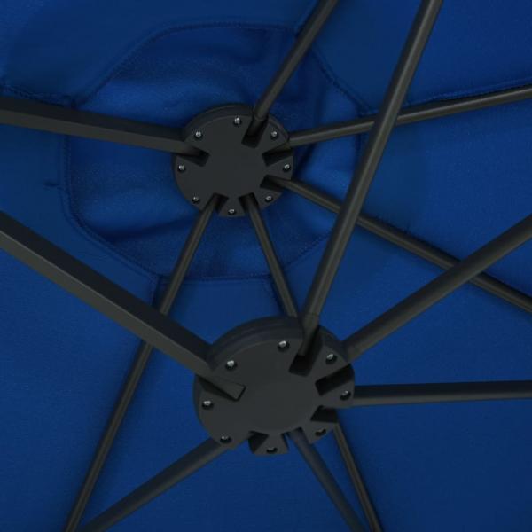 Sonnenschirm mit Aluminium-Mast 460x270 cm Blau