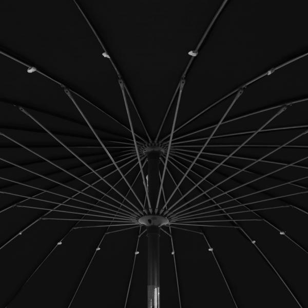 Sonnenschirm mit Aluminium-Mast 270 cm Schwarz