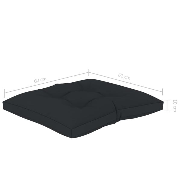 ARDEBO.de - Palettenkissen Anthrazit 60x61,5x10 cm Stoff