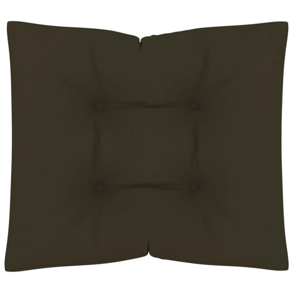 ARDEBO.de - Palettenkissen 3-tlg. Taupe Stoff
