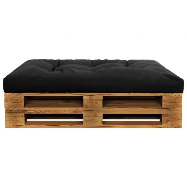 ARDEBO.de - Palettenkissen Schwarz 120x80x12 cm Stoff