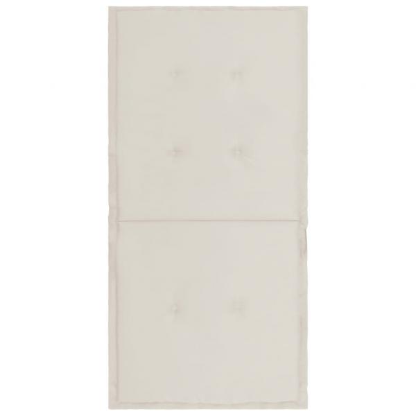Gartenstuhlauflagen für Niedriglehner 4 Stk. Creme 100x50x3 cm