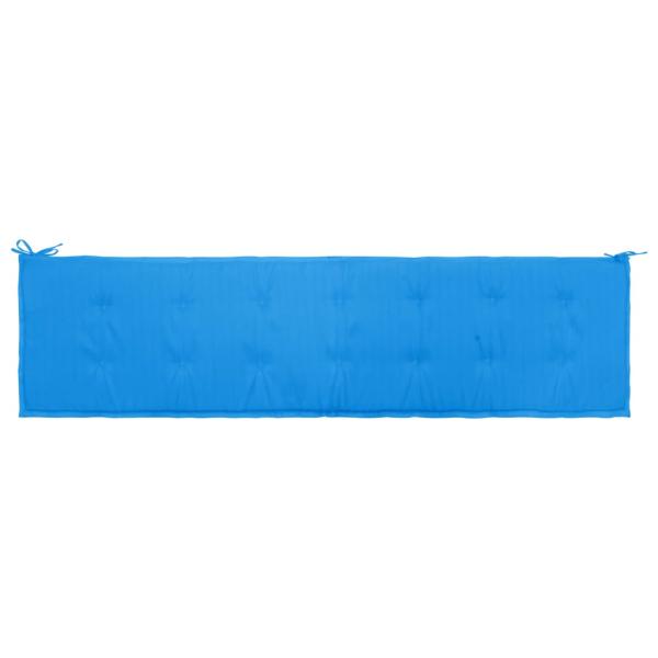 Gartenbank-Auflage Blau 200x50x3 cm Oxford-Gewebe
