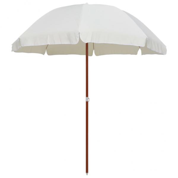 ARDEBO.de - Sonnenschirm mit Stahlmast 240 cm Sandfarben