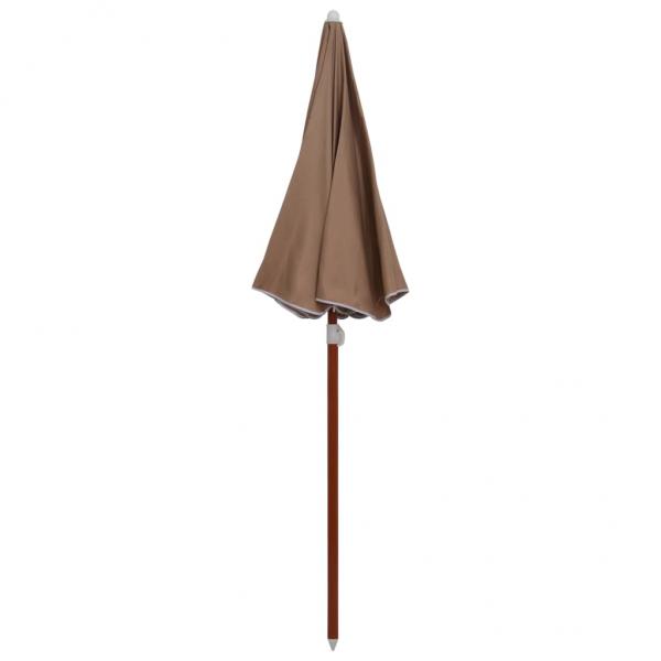 Sonnenschirm mit Stahlmast 180 cm Taupe