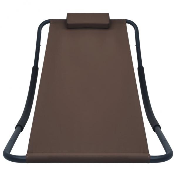 Gartenbett Braun 200 x 90 cm Stahl