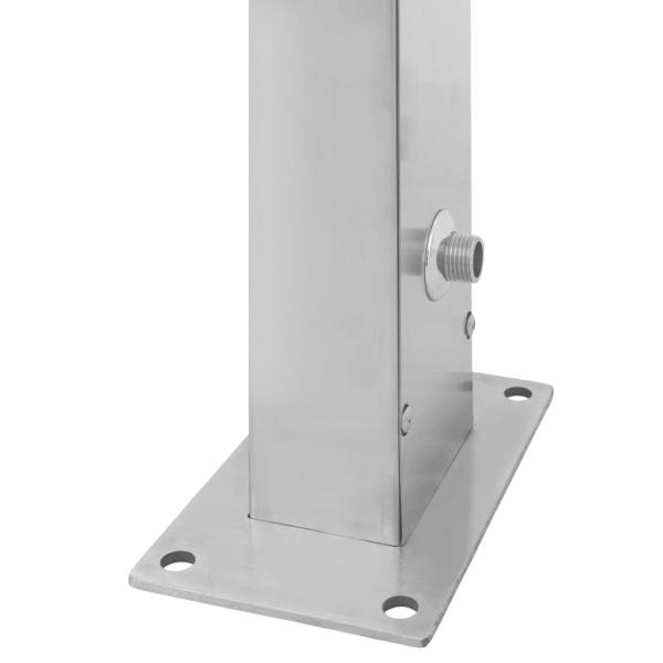 Gartendusche Edelstahl Gerade 