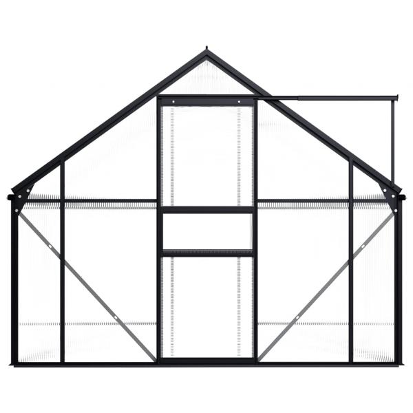 Gewächshaus Anthrazit Aluminium 5,89 m²