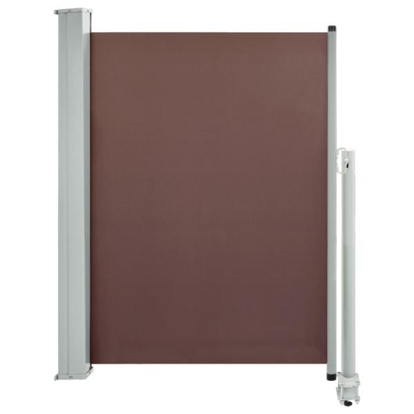 Ausziehbare Seitenmarkise 100x300 cm Braun 