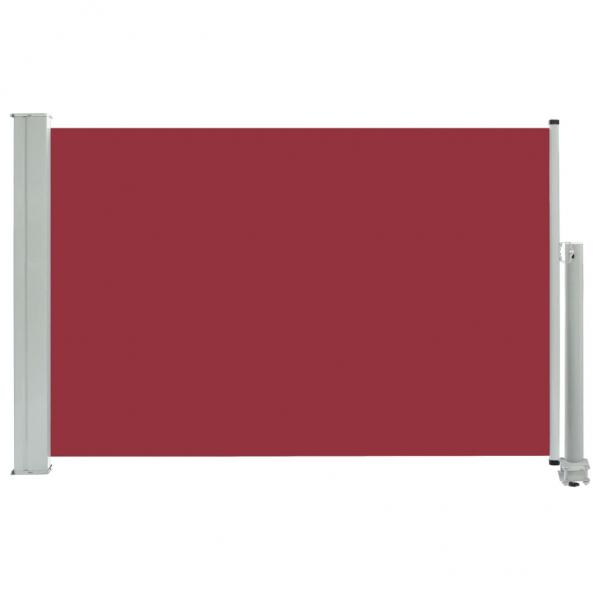 Ausziehbare Seitenmarkise 60×300 cm Rot