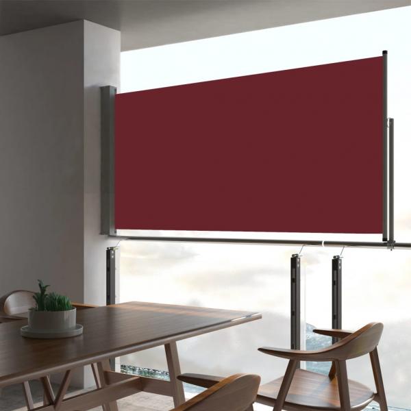 ARDEBO.de - Ausziehbare Seitenmarkise 80×300 cm Rot