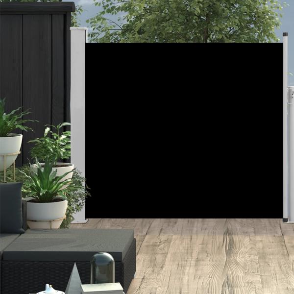 ARDEBO.de - Ausziehbare Seitenmarkise 100×300 cm Schwarz