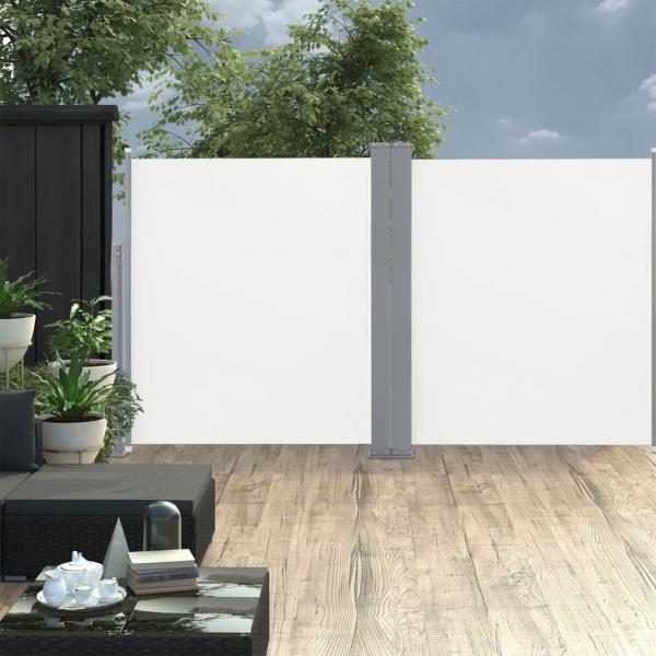 ARDEBO.de - Ausziehbare Seitenmarkise Creme 140 x 600 cm