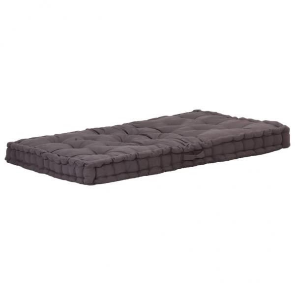 ARDEBO.de - Palettenkissen Baumwolle 120×80×10 cm Anthrazit