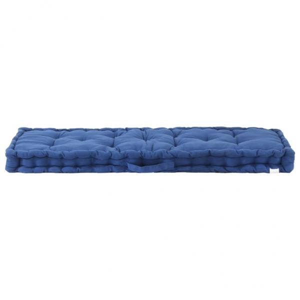 Palettenkissen Baumwolle 120×40×7 cm Hellblau