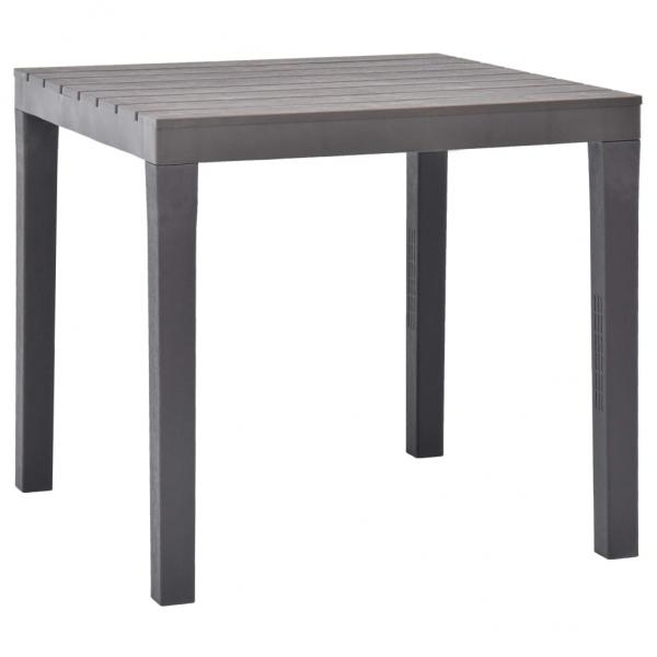 ARDEBO.de - Gartentisch Moccafarben 78 x 78 x 72 cm Kunststoff