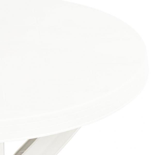 Bistrotisch Weiß Ø70 cm Kunststoff