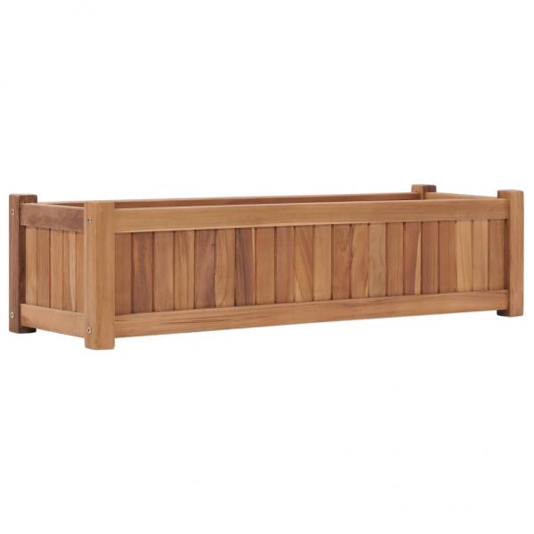 ARDEBO.de - Hochbeet 100x30x25 cm Massivholz Teak