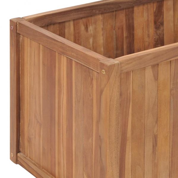 Garten-Hochbeet 200 x 50 x 50 cm Massivholz Teak