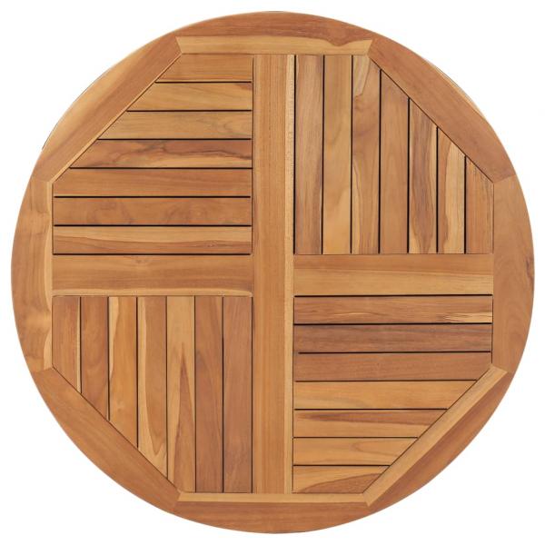 ARDEBO.de - Tischplatte Massivholz Teak Rund 2,5 cm 90 cm