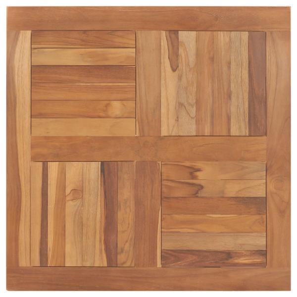 ARDEBO.de - Tischplatte Massivholz Teak Quadratisch 80×80×2,5 cm