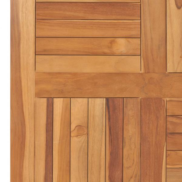 Tischplatte Massivholz Teak Quadratisch 80×80×2,5 cm