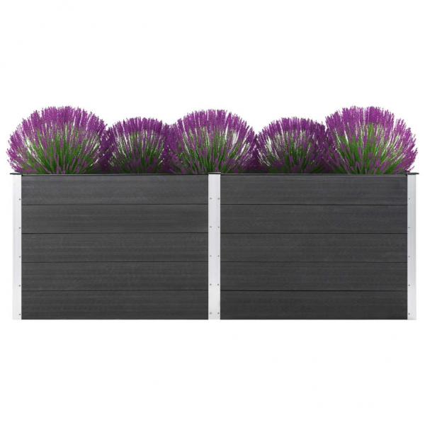 ARDEBO.de - Garten-Hochbeet 250 x 100 x 91 cm WPC Grau