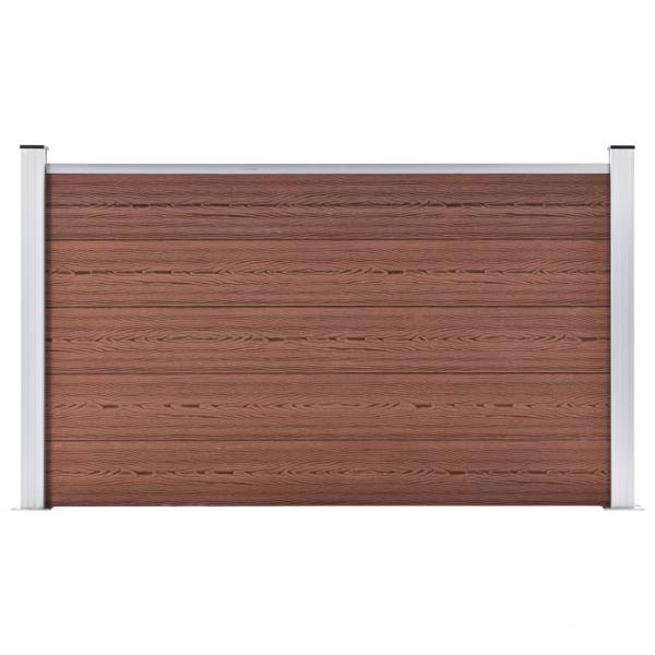 ARDEBO.de - Gartenzaun WPC 180×105 cm Braun