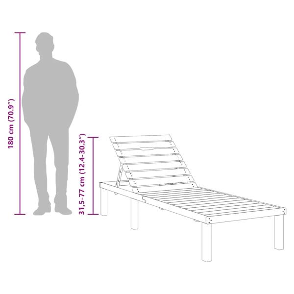 Sonnenliege Kiefernholz Imprägniert